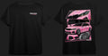 Versatile T-shirt "Pink BMW"